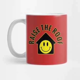 Acid House Rave Raise The Roof Smiley Mug